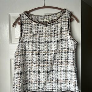 Chic Tweed Sleeveless Top